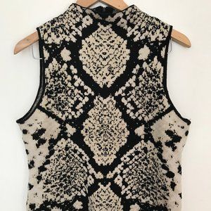 Tahari Snakeskin Sweater Top